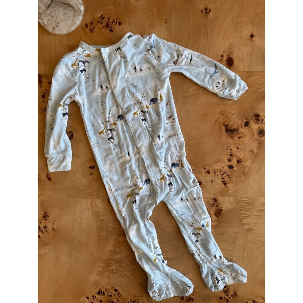 Magnetic Me Baby Footed Pajamas 9-12 Months Made With Magnetic Closures & Animal
